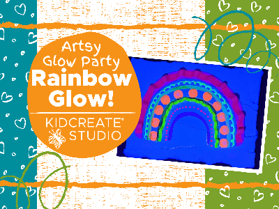 Kidcreate Studio - Fayetteville. Date Night- Rainbow Glow Party (3-9 Years)